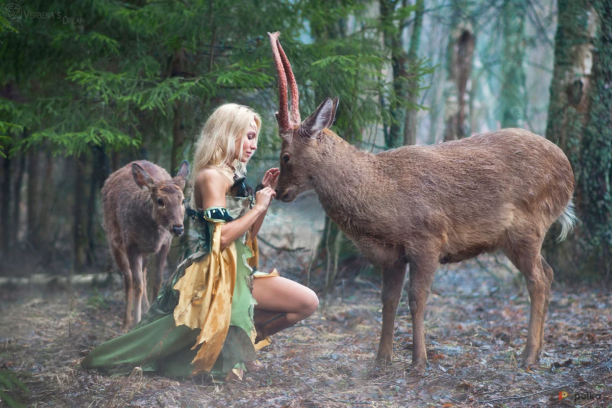 Возьмите Костюм лесной эльфийки чародейки друида напрокат (Фото 1) в Москве