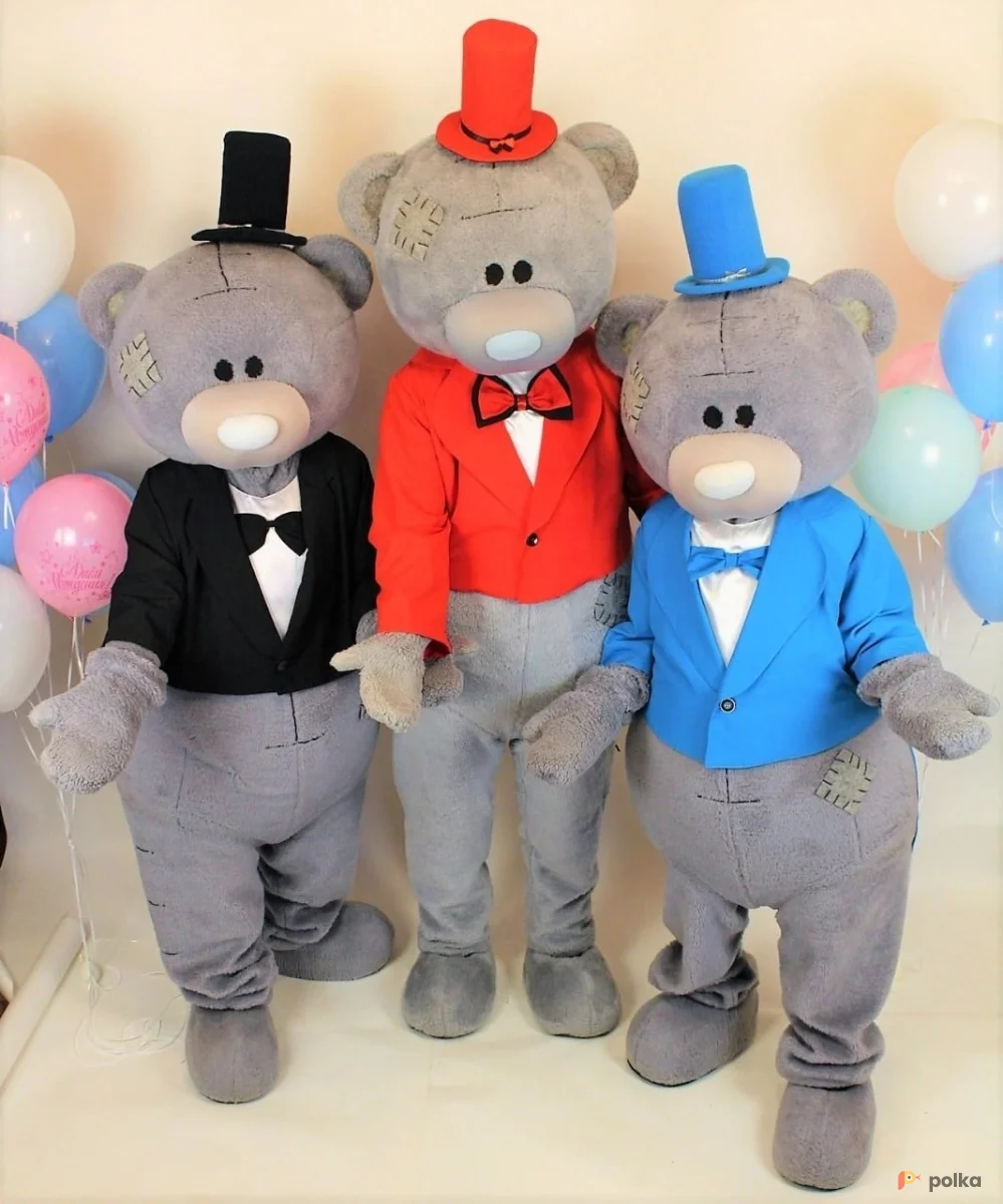 Возьмите Ростовая кукла Мишка Тедди Мальчик напрокат (Фото 1) в Москве