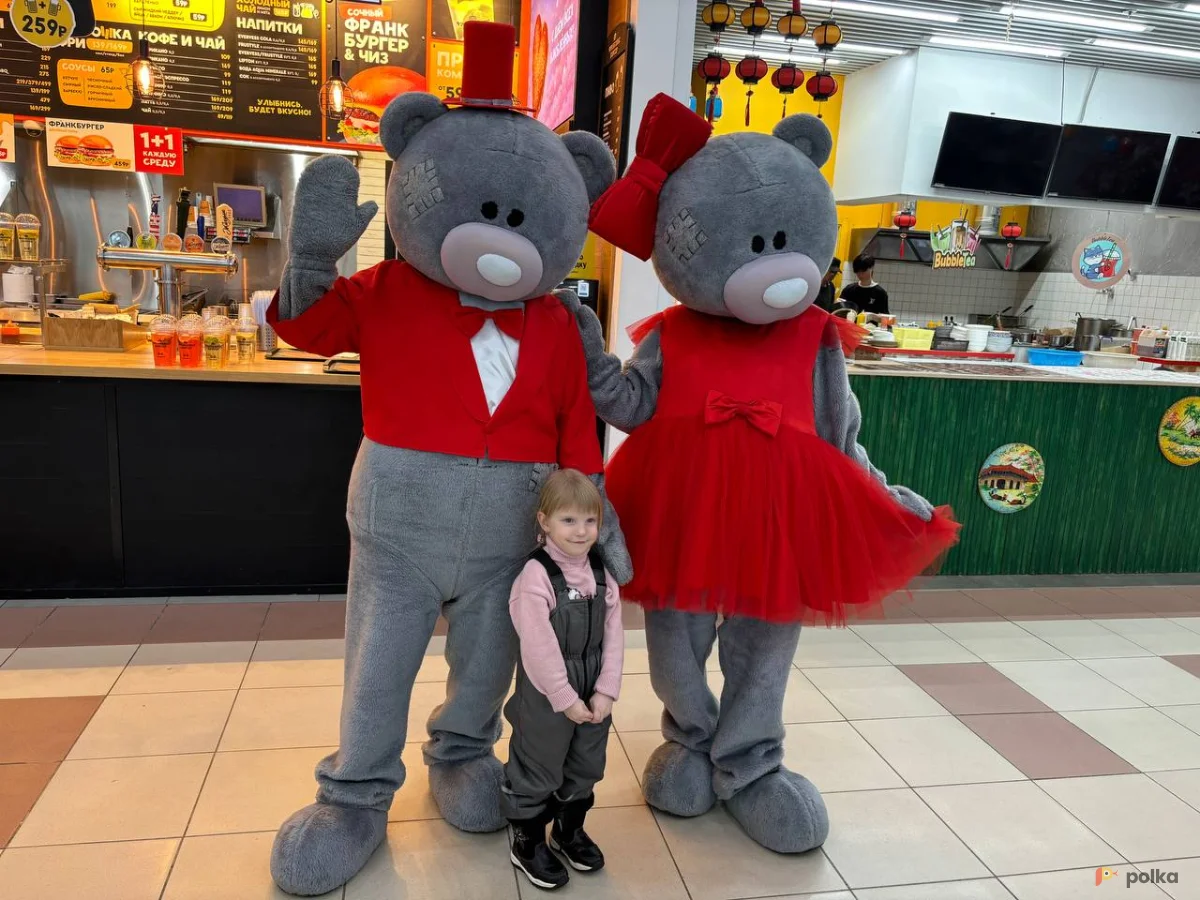 Возьмите ростовая кукла  Мишка Тедди девочка напрокат (Фото 1) в Москве