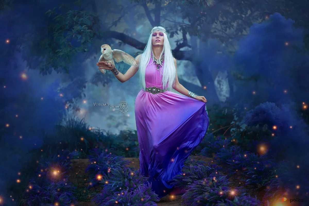 Возьмите Фэнтезийное платье лунной принцессы эльфийки напрокат (Фото 1) в Москве