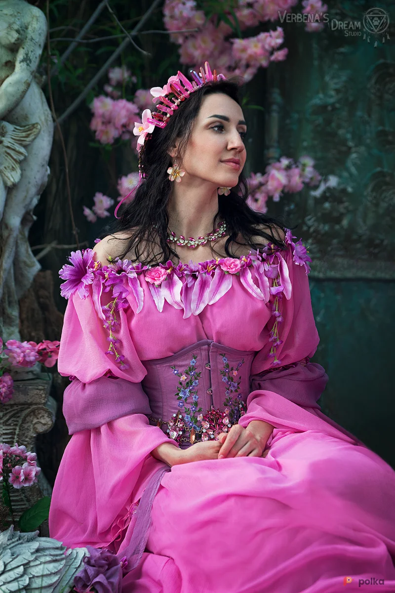 Возьмите Женское цветочное платье феи лотоса напрокат (Фото 1) в Москве