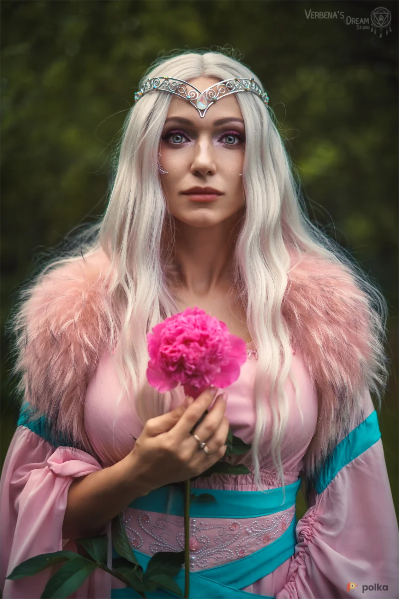 Возьмите Розовое нежное эльфийское платье феи напрокат (Фото 1) в Москве