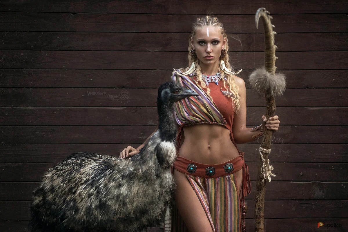 Возьмите Костюм шаманки аборигена дикарки амазонки австралийский напрокат (Фото 1) в Москве