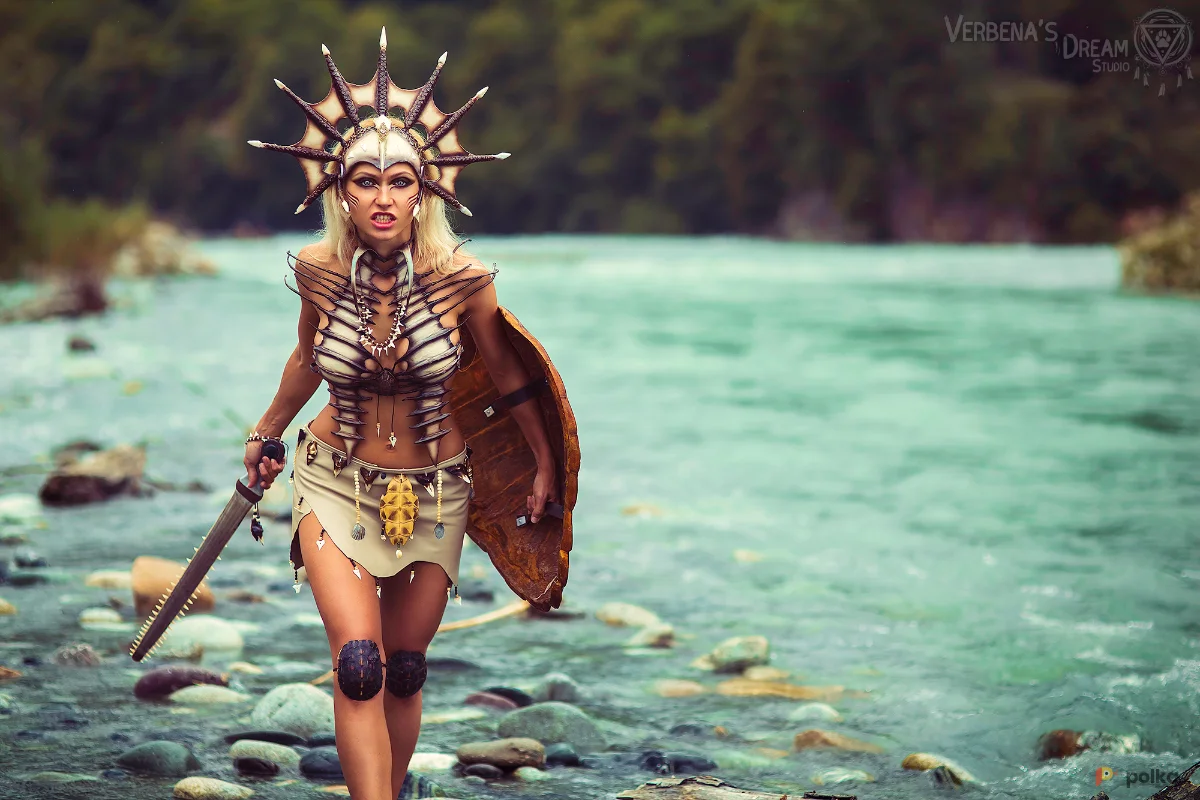 Возьмите Костюм морской воительницы амазонки русалки богини морского мира акулы напрокат (Фото 1) в Москве