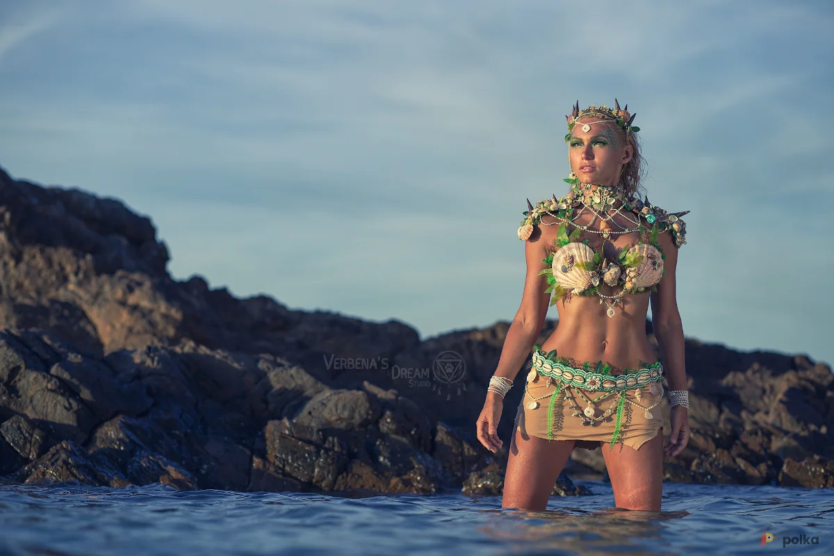 Возьмите Костюм русалки ундины сирены из ракушек напрокат (Фото 1) в Москве