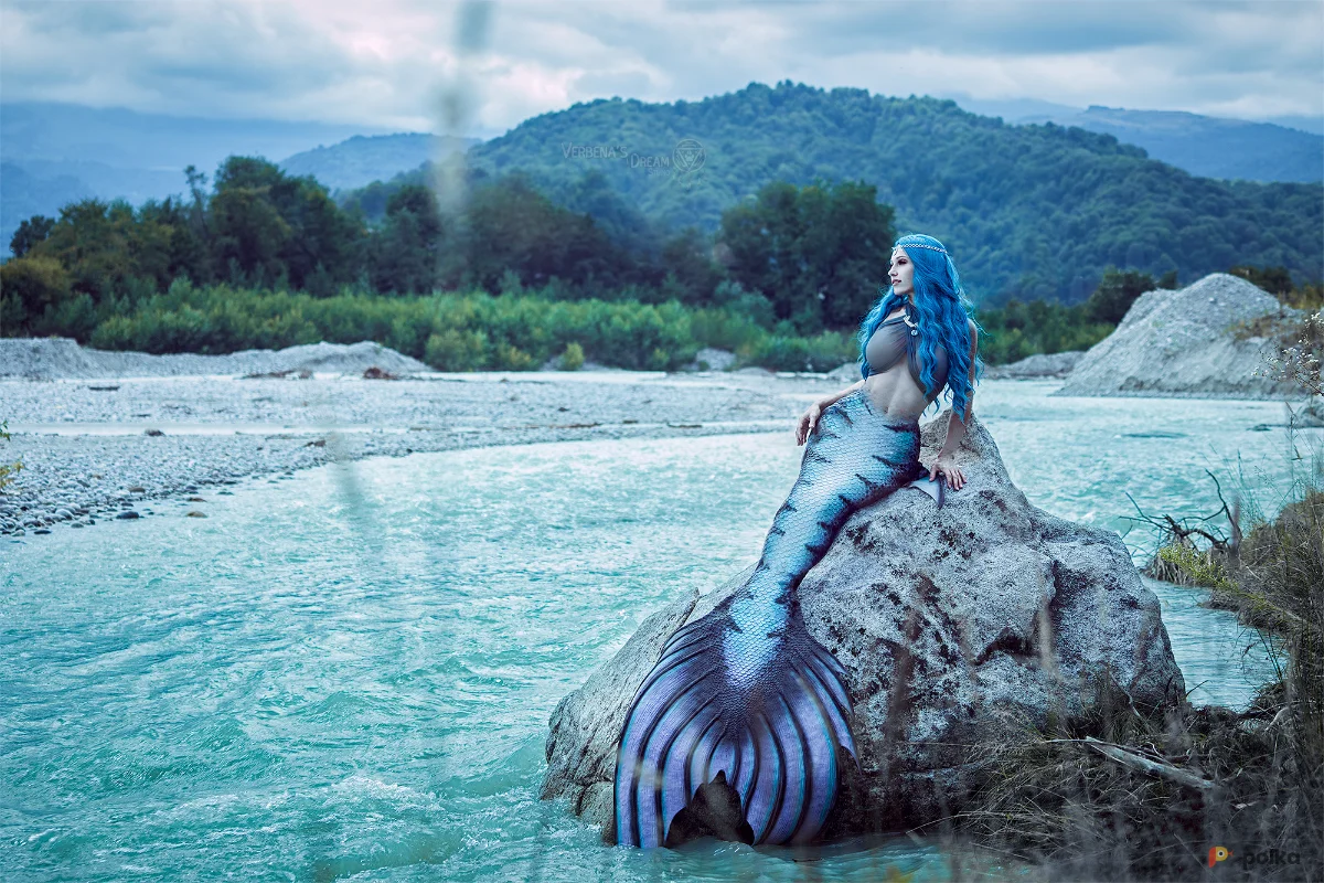 Возьмите Костюм русалки сирены ундины силиконовый хвост напрокат (Фото 1) в Москве