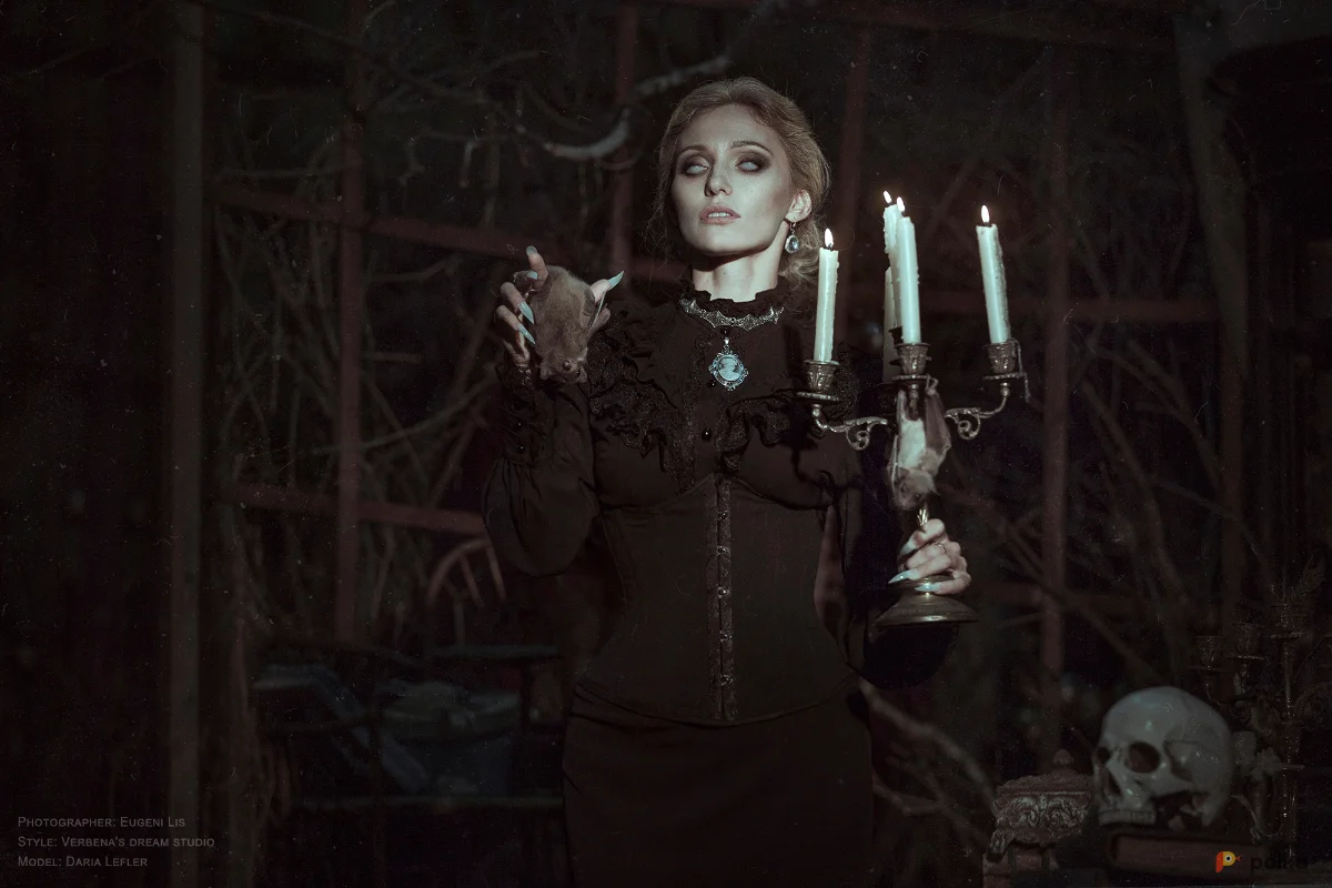 Возьмите Костюм вампирши кровопийцы упыря невесты Дракулы напрокат (Фото 1) в Москве