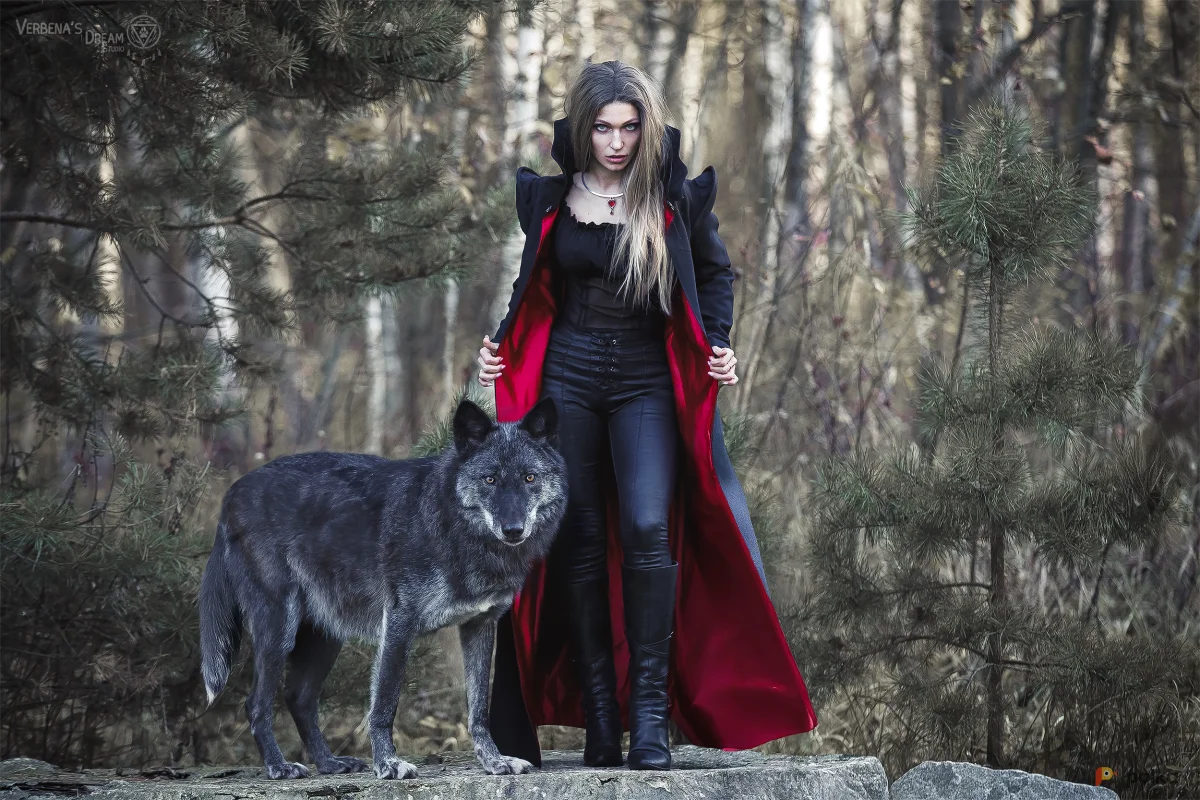 Возьмите Костюм вампирский готический плащ сумерки напрокат (Фото 1) в Москве