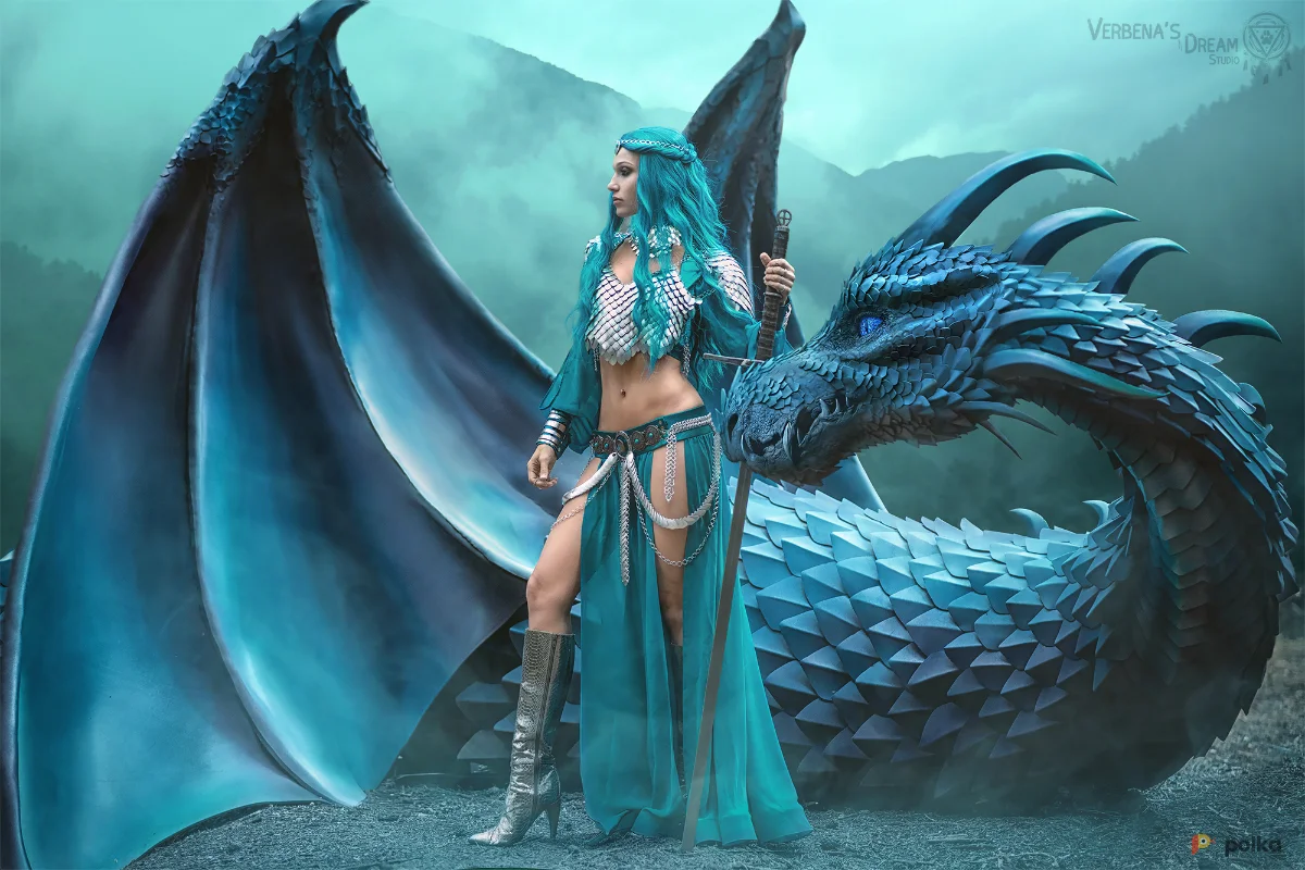 Возьмите Женский костюм фэнтези эльфийки амазонки валькирии принцессы драконов напрокат (Фото 1) в Москве