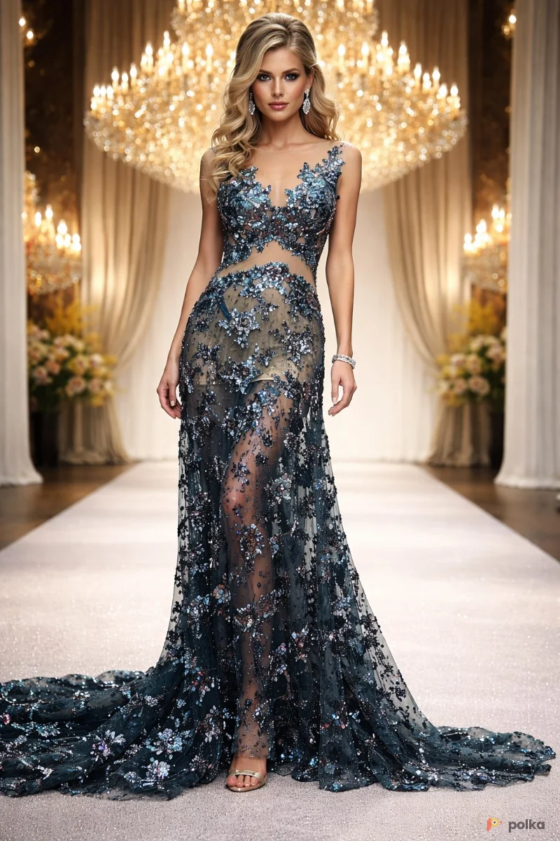 Возьмите Платье полупрозрачное Water Lilly напрокат (Фото 1) в Москве