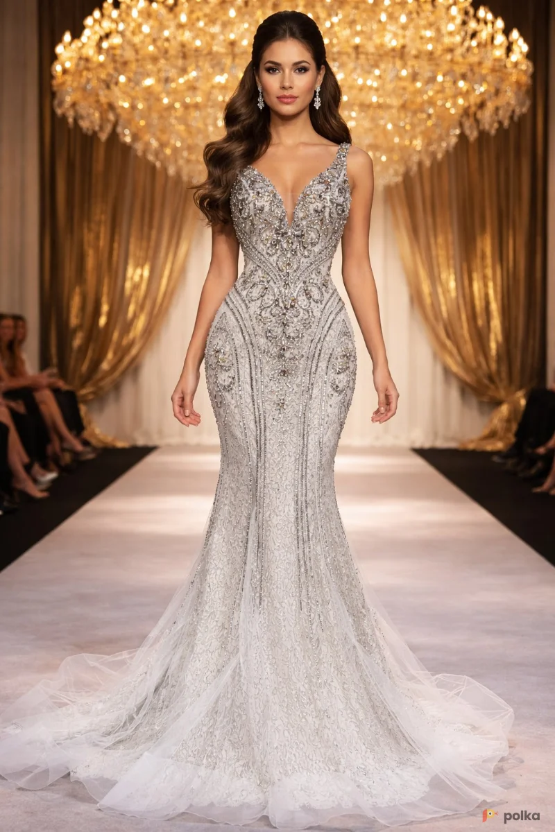 Возьмите Платье вечернее White Crystal напрокат (Фото 1) в Москве