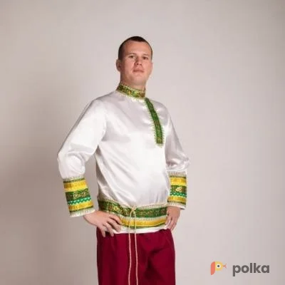 Возьмите Костюм русский белый атлас Илья напрокат (Фото 1) В Нижнем Новгороде
