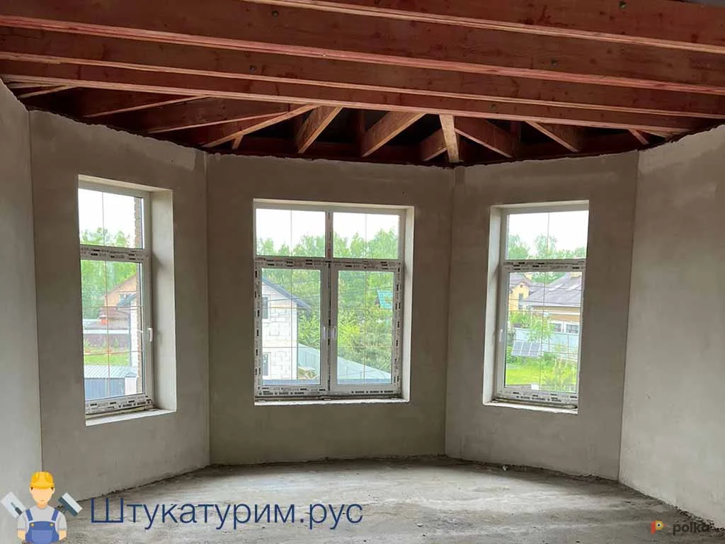 Возьмите Штукатурим.рус  Механизированная (машинная) штукатурка в Москве и МО ШПАКЛЕВКА СТЕН И ПОТОЛКОВ, СТЯЖКА ПОЛА И МОНТАЖ СТЕН напрокат (Фото 1) в Москве