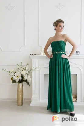 Возьмите Зеленое вечернее платье напрокат (Фото 1) в Москве