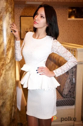 Возьмите Белое платье с поясом напрокат (Фото 1) в Москве