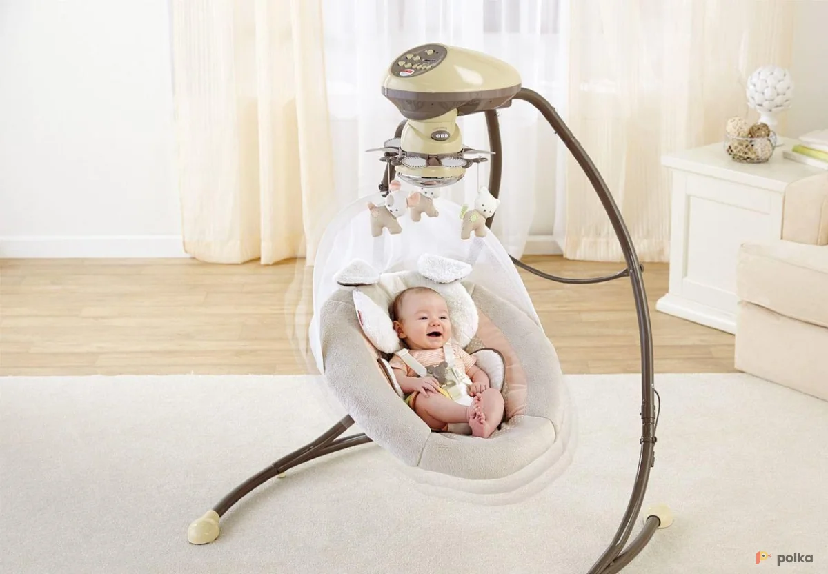 Возьмите Укачивающий центр Fisher Price My Little Snugapuppy Cradle  Swing напрокат (Фото 1) в Санкт-Петербурге