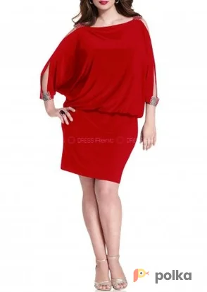 Возьмите Платье Alex Evenings Red Bluson Sleeve+ напрокат (Фото 1) в Москве