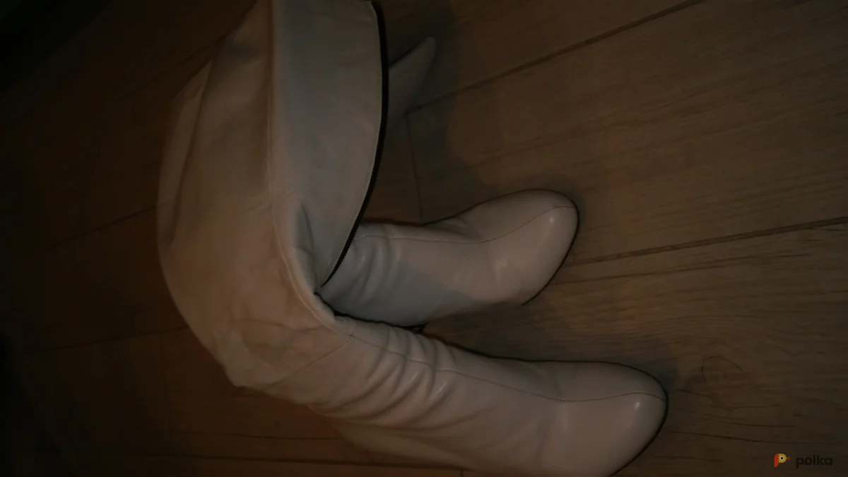 Возьмите Сапоги белые кожаные свадебные 37 размер напрокат (Фото 1) в Москве