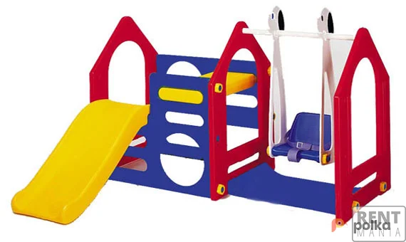 Возьмите Игровой комплекс Haenim Toys с качелями и горкой напрокат (Фото 1) в Москве