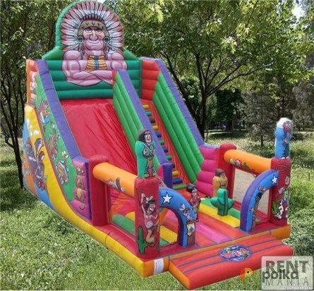 Возьмите Надувной батут Горка Индейцы напрокат (Фото 1) в Москве