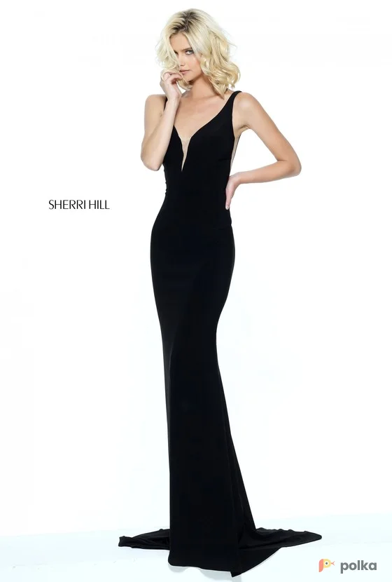 Возьмите Платье Sherri Hill черное напрокат (Фото 1) в Москве