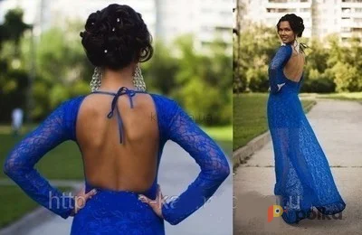 Возьмите Вечернее синее платье напрокат (Фото 1) в Москве