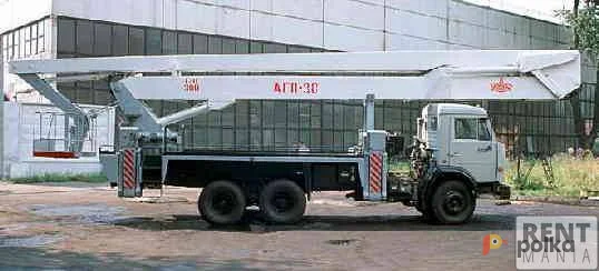 Возьмите Автогидроподъемник (автовышка) локтевой АГП-30Автогидроподъемник (автовышка) локтевой АГП-30 напрокат (Фото 1) в Москве