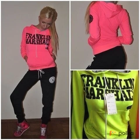 Возьмите Спортивный костюм женский неоновый розовый черный кофта штаны напрокат (Фото 1) в Москве