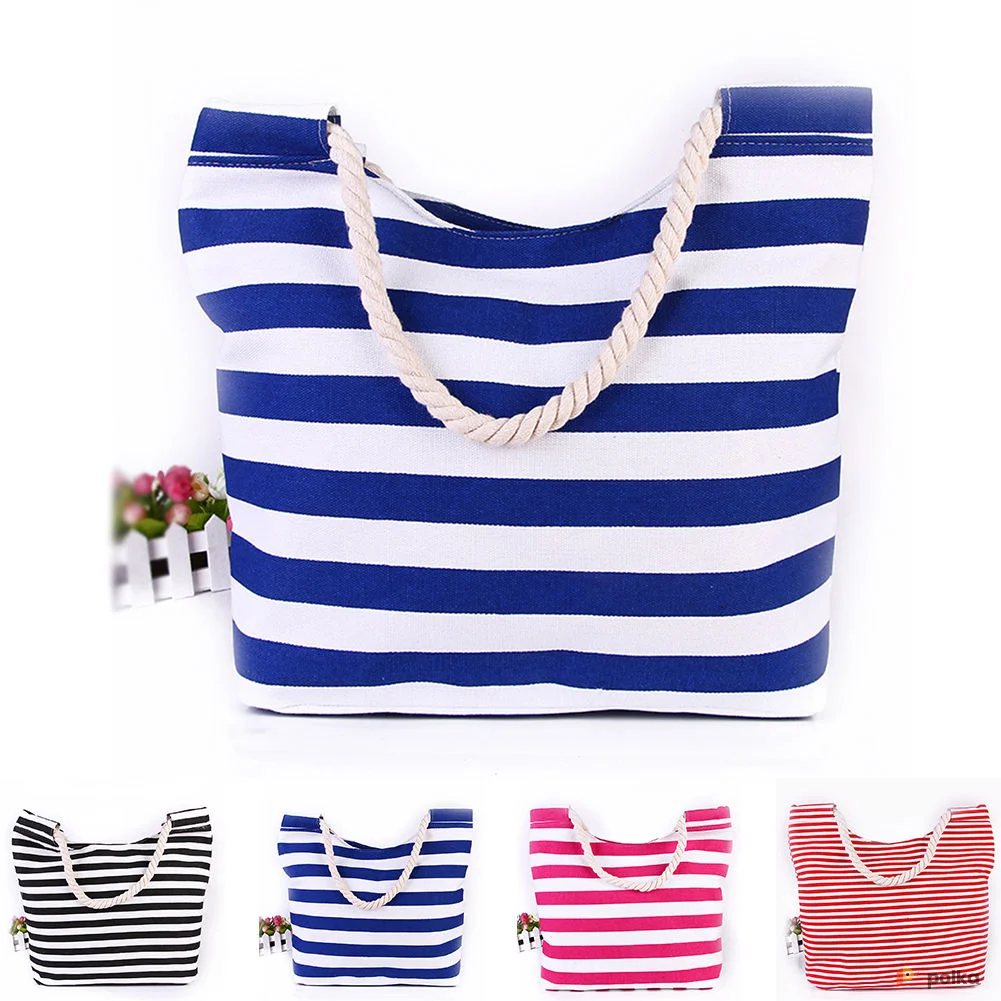 Возьмите Сумка пляжная летняя полосатая в полоску напрокат (Фото 1) в Москве