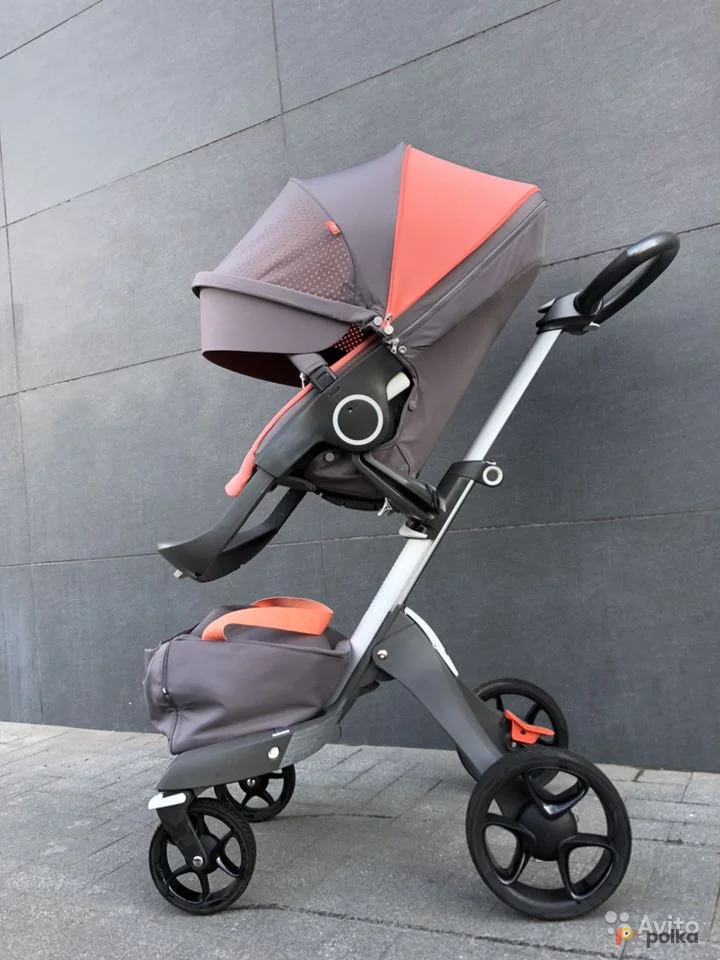 Возьмите Прогулочная коляска Stokke v5  Coral 12 кг напрокат (Фото 1) в Москве