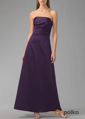 Возьмите Платье ABS by Allen Schwartz Chokolat/Purple  satin evening gown Размер 42 напрокат (Фото 1) в Москве