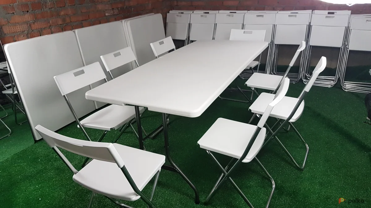 Возьмите Стол складной на 6 персон 180х80 напрокат (Фото 1) в Москве