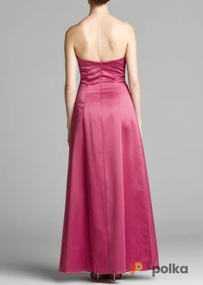 Возьмите Платье ABS by Allen Schwartz Crimson/Pastel  satin evening gown Размер 44 напрокат (Фото 1) в Москве