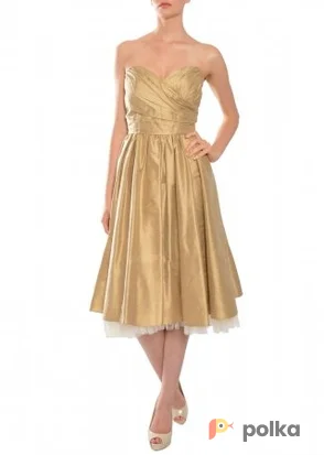 Возьмите Платье ABS by Allen Schwartz Gold Taffeta Sweatheard Dress Размеры 44, 46 напрокат (Фото 1) в Москве