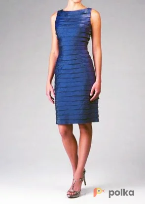 Возьмите Платье Adrianna Papell Dress Blue Tiered Размер 44 напрокат (Фото 1) в Москве