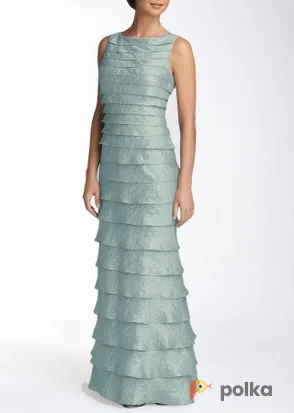 Возьмите Платье Adrianna Papell Full Length Dress SilverBlue Размер 48 напрокат (Фото 1) в Москве