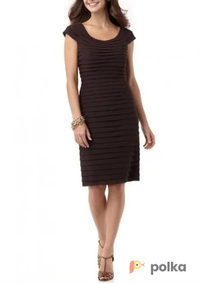 Возьмите Платье Adrianna Papell Tiered chifon dress Espresso Размер 44 напрокат (Фото 1) в Москве