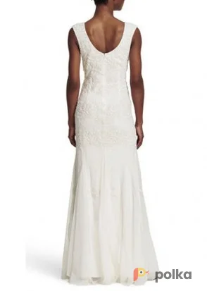 Возьмите Платье Adrianna Papell White Tulle Gown Sequin Размер 42 напрокат (Фото 1) в Москве