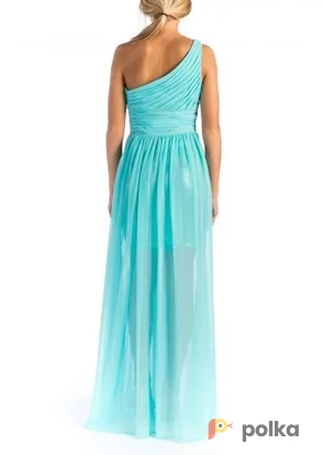 Возьмите Платье Aidan Mattox Tiffany Blue High-low Dress Размеры 40, 42, 44 напрокат (Фото 1) в Москве