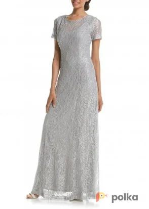 Возьмите Платье Alex Evenings Silver Lace Dress P Размер 44 напрокат (Фото 1) в Москве