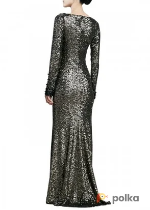 Возьмите Платье Badgley Mischka Long Sleeve Slim Sequin Gown Размер 40 напрокат (Фото 1) в Москве
