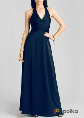 Возьмите Платье BCBGMAXAZRIA Indigo Satin Long Gown Размер 40 напрокат (Фото 1) в Москве