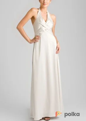 Возьмите Платье BCBGMAXAZRIA Ivory Satin Long Gown Размер 42 напрокат (Фото 1) в Москве