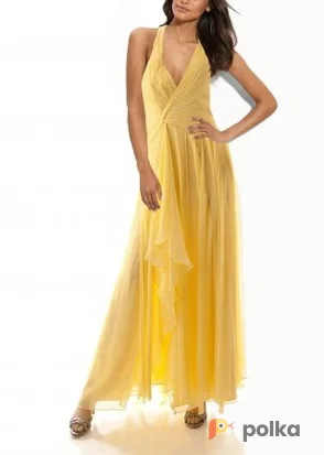 Возьмите Платье BCBGMAXAZRIA Pale lime Formal Dress Silk Ruched Размеры 44, 48 напрокат (Фото 1) в Москве