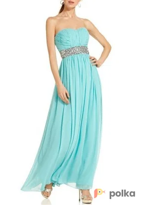 Возьмите Платье Calvin Klein Tiffany Blue Yeweled Gown Размер 48 напрокат (Фото 1) в Москве