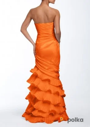 Возьмите Платье Dalia MacPhee Strapless Taffeta Mermaid Gown Размер 40 напрокат (Фото 1) в Москве