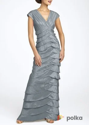 Возьмите Платье Davids Bridal Grey Dress Tiered Размер 44 напрокат (Фото 1) в Москве