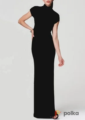 Возьмите Платье Donna Morgan Velvet Turtle Neck Gown Размер 42 напрокат (Фото 1) в Москве