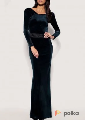 Возьмите Платье Ever Beauty Satin Waist Velour Gown P Размер 46 напрокат (Фото 1) в Москве