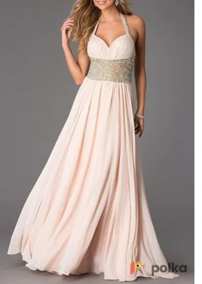 Возьмите Платье Jovani Nude Crystal Gown Размеры 42, 44 напрокат (Фото 1) в Москве